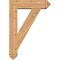 Ekena Millwork Traditional Arts and Crafts Smooth Bracket w/ Offset Brace, Western Red Cedar, 7 1/2"W x 28"D x 40"H BKT0806X28X40TRA03SWR - alternate 3